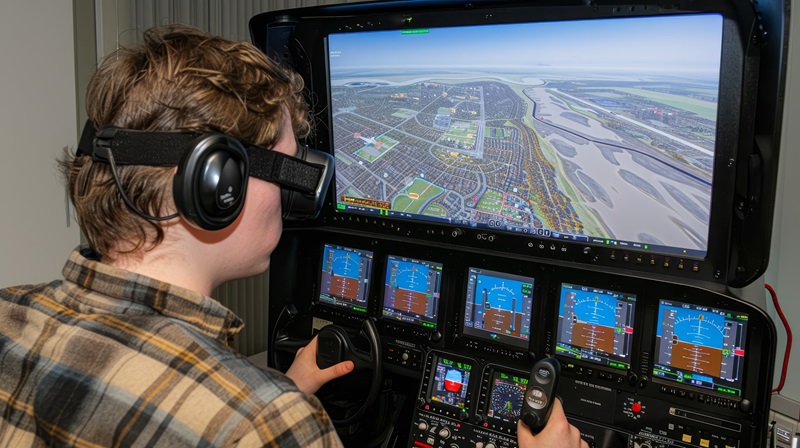 Virtual reality pilot training